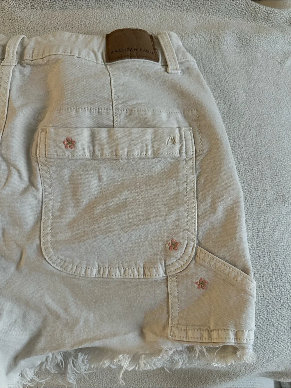 American Eagle Outfitters cream denim